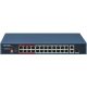 Hikvision DS-3E0326P-E/M (C) 26 portos PoE switch (230 W), 24 PoE + 1 RJ45 uplink port + 1 kombinált uplink, nem menedzselhető