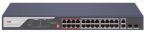   Hikvision DS-3E0326P-E (C) 26 portos PoE switch (370 W), 24 PoE + 2 kombinált uplink port, nem menedzselhető