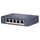 Hikvision DS-3E0505HP-E 5 portos Gbit PoE switch (60 W), 3 PoE+ / 1 HiPoE / 1 uplink port