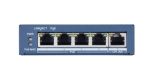   Hikvision DS-3E0505P-E 5 portos Gbit PoE switch (65 W), 4 PoE + 1 uplink port, nem menedzselhető