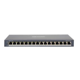   Hikvision DS-3E0516P-O 16 portos Gbit PoE switch (110 W), 8 PoE + 8 nem-PoE port, nem menedzselhető