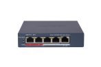   Hikvision DS-3E1105P-EI/M(V2) 5 portos PoE switch (45 W), 4 PoE + 1 uplink port, menedzselhető