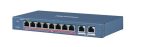   Hikvision DS-3E1310HP-EI 10 portos PoE switch (110 W), 2 HiPoE + 6 PoE+(at) + 2 uplink port, smart menedzselhető