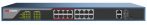   Hikvision DS-3E1318P-EI 18 portos PoE switch (230 W), 16 PoE + 2 kombinált uplink port, smart menedzselhető