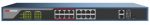   Hikvision DS-3E1318P-EI 18 portos PoE switch (230 W), 16 PoE + 2 kombinált uplink port, smart menedzselhető
