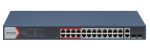   Hikvision DS-3E1326P-EI (B) 26 portos PoE switch (370 W), 24 PoE + 2 kombinált uplink port, smart menedzselhető