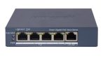   Hikvision DS-3E1505P-EI/M 5 portos PoE switch (45 W), 4 PoE + 1 RJ45 uplink port, menedzselhető