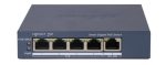   Hikvision DS-3E1505P-EI 5 portos PoE switch (60 W), 4 PoE + 1 RJ45 uplink port, menedzselhető