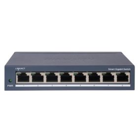   Hikvision DS-3E1508-EI(V2) 8 portos gigabit switch, smart menedzselhető