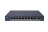 Hikvision DS-3E1510P-EI/M (B) 10 portos PoE switch (80 W), 8 PoE + 2 RJ45 uplink port, menedzselhető