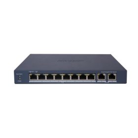   Hikvision DS-3E1510P-EI 10 portos PoE switch (110 W), 8 PoE + 2 RJ45 uplink port, menedzselhető