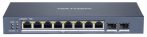   Hikvision DS-3E1510P-SI 10 portos Gbit PoE switch (110 W), 8 PoE + 2 SFP uplink port, smart menedzselhető