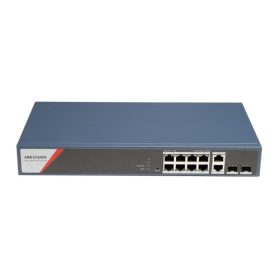   Hikvision DS-3E1512HP-SI-8P2T2F 12 portos Gbit PoE switch (130 W),4 PoE+4 HiPoE+2 SFP uplink port+2 RJ45 Uplink port,menedzselhető