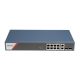 Hikvision DS-3E1512HP-SI-8P2T2F 12 portos Gbit PoE switch (130 W),4 PoE+4 HiPoE+2 SFP uplink port+2 RJ45 Uplink port,menedzselhető