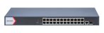   Hikvision DS-3E1526P-EI/M 26 portos Gbit PoE switch (230 W), 24 PoE +/ 1 RJ45 + 1 SFP uplink port, smart menedzselhető