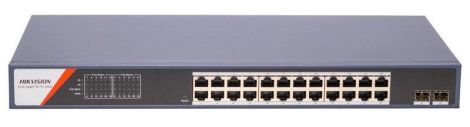 Hikvision DS-3E1526P-SI-24P2F 26 portos Gbit PoE switch (370 W), 24 PoE + 2 SFP uplink port, smart menedzselhető Hikvision DS-3E1526P-SI-24P2F 26 portos Gbit PoE switch (370 W), 24 PoE + 2 SFP uplink port, smart menedzselhető