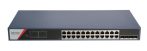   Hikvision DS-3E1528P-SI-24P4F 28 portos Gbit PoE switch (370 W), 24 PoE + 4 SFP uplink port, smart menedzselhető