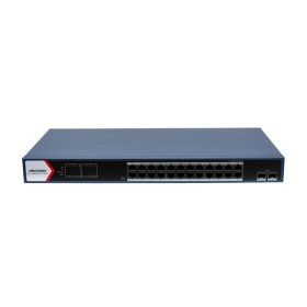   Hikvision DS-3E1726HP-SI-24P2X 26 portos Gbit PoE switch (370 W), 24 PoE+2 SFP uplink port, menedzselhető