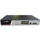 Hikvision DS-3E2510P(B) 10 portos gigabit PoE switch (125 W), 8 PoE + 2 SFP uplink port, teljesen menedzselhető