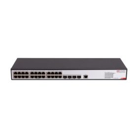   Hikvision DS-3E2728-HI-24T4X 28 portos switch, L2, 24 1000M RJ45 + 4 10G SFP+ uplink port, menedzselhető