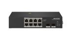   Hikvision DS-3T0510HP 10 portos ipari Gbit PoE switch (110 W), 8 PoE+ / 2 HiPoE+ / 2 SFP uplink port, nem menedzselhető