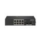 Hikvision DS-3T0510HP 10 portos ipari Gbit PoE switch (110 W), 8 PoE+ / 2 HiPoE+ / 2 SFP uplink port, nem menedzselhető