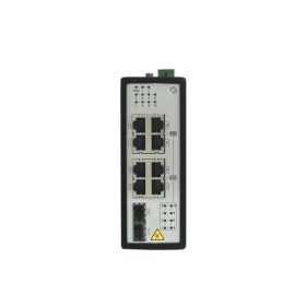   Hikvision DS-3T0510P 8 portos ipari Gbit PoE switch (240 W), 8 PoE+/ 2 SFP uplink