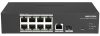 Hikvision DS-3T1310P-SI/HS 10 portos ipari 10/100 PoE switch (110 W), 8 PoE+ / 1 Gbit RJ45 + 1 SFP uplink port, menedzselhető