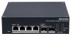 Hikvision DS-3T1506HP-EI-UPS 6 portos ipari Gbit PoE switch (120 W), 4 PoE+ / 2 SFP uplink port, 1 RS485 port, menedzselhető