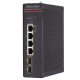 Hikvision DS-3T1506HP-SI-4P2F/No Power 6 portos ipari PoE switch (300 W), 4 PoE+/ 2 SFP uplink, menedzselhető, táp nélkül