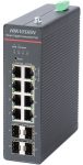   Hikvision DS-3T1512HP-SI-8P4FKIT(75W) 12 portos ipari Gbit PoE switch (300 W), 8 PoE+ / 4 SFP uplink, menedzselhető