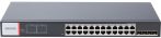  Hikvision DS-3T1528HP-SI-24P4F/No Power 28 portos ipari Gbit PoE switch (480 W), 24 PoE+/ 4 HiPoE / 4 SFP uplink, menedzselhető, táp nélkül
