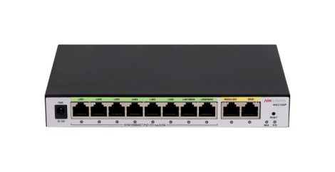 Hikvision DS-3WG210GP-SI Vezetékes router All in One, 2 Gigabit WAN ports, 1 WAN/LAN, 8 Gigabit PoE LAN ports 2 LAN/WAN