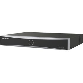   Hikvision DS-7604NXI-K1/4P (E)/IO4+1 4 csatornás AcuSense PoE NVR, 40/80 Mbps be-/kimeneti sávszélesség, riasztás I/O
