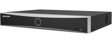 Hikvision DS-7608NXI-K1/8P/Alarm4+1 8 csatornás AcuSense PoE NVR, 80/80 Mbps be-/kimeneti sávszélesség, riasztás I/O