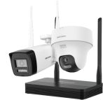  Hikvision DS-J142I/NKS422W02H IP SOHO kamera szett, 4 csatornás NVS+DS-2CV1023G2-LIDWF(2.8mm)(B)+DS-2CV1F23G2-LIDWF(2.8mm)(B)