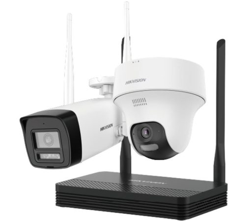 Hikvision DS-J142I/NKS422W02H IP SOHO kamera szett, 4 csatornás NVS+DS-2CV1023G2-LIDWF(2.8mm)(B)+DS-2CV1F23G2-LIDWF(2.8mm)(B)