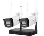   Hikvision DS-J142I/NKS422W0H IP SOHO kamera szett, 4 csatornás NVS + 2 db DS-2CV1023G2-LIDWF(2.8mm)(B)