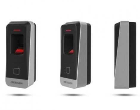 Hikvision DS-K1201AEF Kártya- 125 kHz (EM) és ujjnyomatolvasó, RS485 kimenet