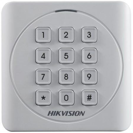 Hikvision DS-K1801EK Kártyaolvasó 125 kHz, Wiegand kimenet, kültéri, billentyűzettel