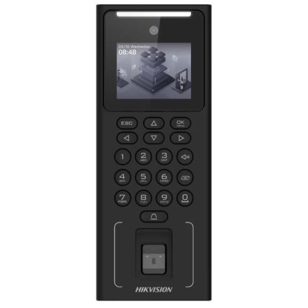 Hikvision DS-K1T321EFWX 2.4" MinMoe arcfelismerő beléptető vezérlő terminál, EM kártyaolvasó, ujjlenyomat olvasó