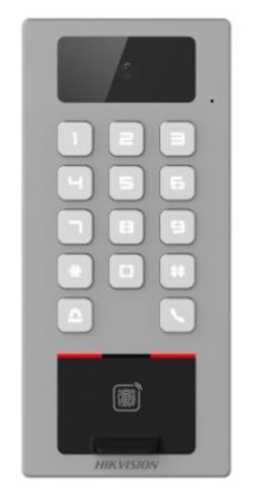Hikvision DS-K1T502DBFWX-C Beléptető vezérlő terminál kamerával, Mifare, DESfire és ujjnyomat hitelesítés, IP65, IK09, WiFi