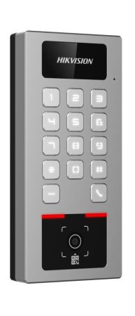 Hikvision DS-K1T502DBWX-QRE1 Beléptető vezérlő terminál, Mifare, DESfire hitelesítés, QR kód olvasó, IP65, IK09, WiFi