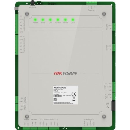 Hikvision DS-K2621X(P) Ajtóvezérlő 1 ajtóhoz, két irány, 2 Wiegand & 2 RS485 olvasó, panel