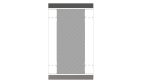   Hikvision DS-K3B601-BASE650-S Talapzat DS-K3B501 és DS-K3B601 gyorskapuhoz, 1775 mm x 1050 mm x 35 mm