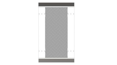 Hikvision DS-K3B601-BASE650-S Talapzat DS-K3B501 és DS-K3B601 gyorskapuhoz, 1775 mm x 1050 mm x 35 mm