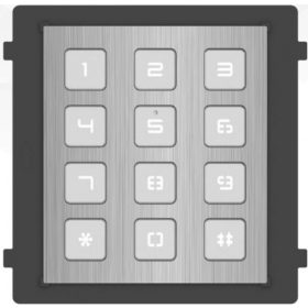   Hikvision DS-KD-KP/S Társasházi IP video-kaputelefon kültéri billentyűzet/tasztatúra modulegység, rozsdamentes acél