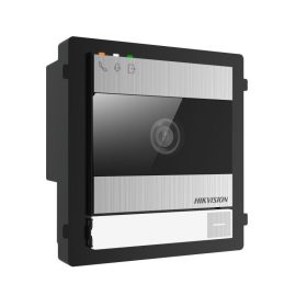   Hikvision DS-KD8005-IME1/S Társasházi IP video-kaputelefon kültéri főegység, moduláris, 12 VDC/PoE, rozsdamentes acél