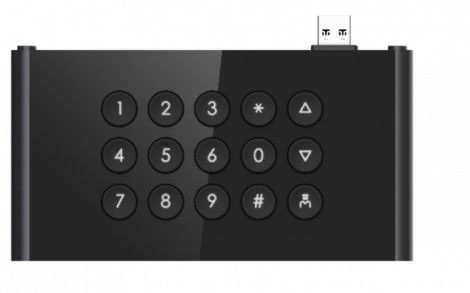 Hikvision DS-KDM9403-KP Társasházi IP video-kaputelefon kültéri billentyűzet modul KD9403 sorozathoz