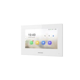   Hikvision DS-KH6320-LE1/White (B) IP video-kaputelefon beltéri egység, 7" TFT LCD érintő kijelző, 1024x600 felbontás, fehér